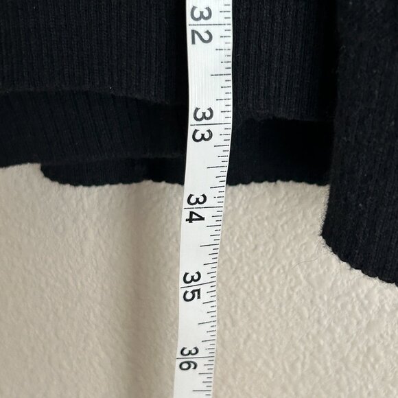 Chicos Women Sweater Cardigan Size M 1 Black Open Shawl Front Half Dolman Sleeve - Picture 8 of 12